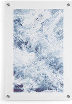 Walljar - Water Crash - Muurdecoratie - Plexiglas schilderij