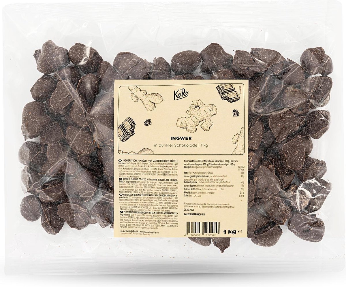 Goedkoopste KoRo | Gember met pure chocolade 1 kg