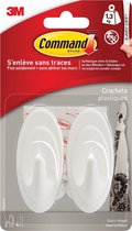 Command decoratieve kleefhaken, wit, blister van 2 stuks