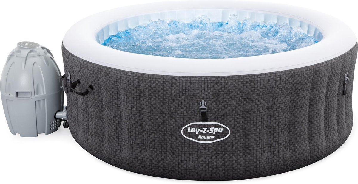 Bestway LayZSpa Havana Jacuzzi Opblaasbaar Rond Bubbelbad voor 4