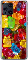 6F hoesje - geschikt voor OPPO Find X3 Pro -  Transparant TPU Case - Gummy Bears #ffffff