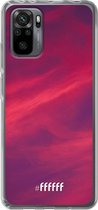 6F hoesje - geschikt voor Xiaomi Redmi Note 10 Pro -  Transparant TPU Case - Red Skyline #ffffff