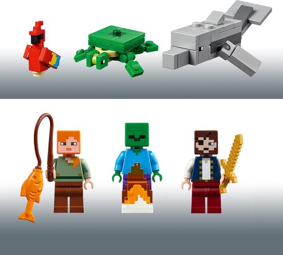 LEGO Minecraft Avontuur op het Piratenschip - 21152 | bol.com