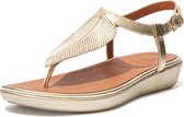 Fitflop™ Vrouwen   80007409 / Damesschoenen Tia Feather Sand - Goud - Maat 38