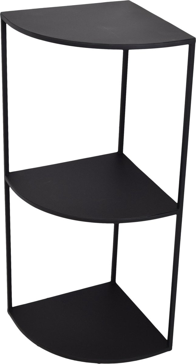 LOFT42 Pillar Zuil Hoek Rond Zwart - Metaal - 90x38x38