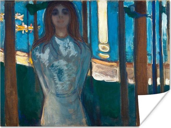 Poster Zomernacht - Edvard Munch - 120x90 cm