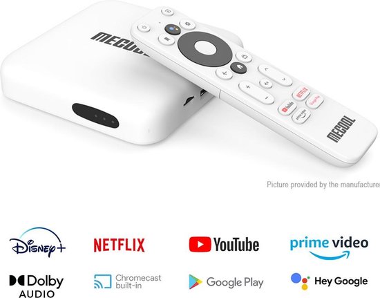 Dolphine Blue® KM2 Classic - Android TV box - Android 10.0 - Netflix 4K HDR - Ingebouwde Chromecast - Disney+ - Amazon Prime - Dolphine Blue