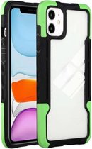 TPU + pc + acryl 3 in 1 schokbestendige beschermhoes voor iPhone 11 (groen)