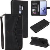 Voor Xiaomi Redmi Note 8 Pro Stiksels Kalf Textuur Horizontale Flip Lederen Case met Houder & Kaartsleuven & Portemonnee (Zwart)