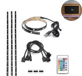 LED Strip Set TV Backlight - Aigi Stippi - 4x0.5 Meter - RGB - USB Voeding - Afstandsbediening - 5V - BSE