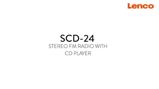 Lenco SCD-37 USB Pink - Radio FM et lecteur CD/USB portable - Rose