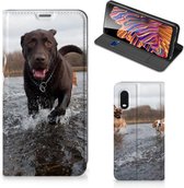 Standcase Hoesje Samsung Xcover Pro Smart Cover Honden Labrador