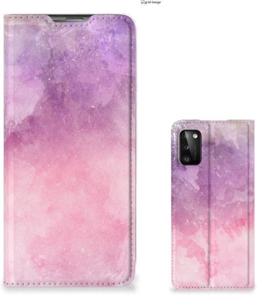 Bookcase Samsung Galaxy A41 Pink Purple Paint