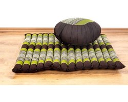 Fine Asianliving Zafu en Zabuton Set Groen
