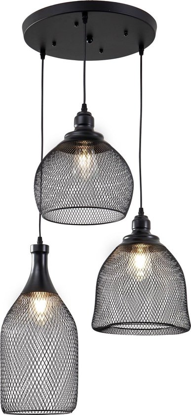 Moderne Drielichts Hanglamp Zwart - Scaldare Ardore | bol.com
