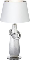 LED Tafellamp - Tafelverlichting - Trion Talos - E14 Fitting - Rond - Mat Zilver - Keramiek - BES LED