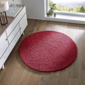 Rond vloerkleed hoogpolig effen Spectrum - rood 250 cm rond