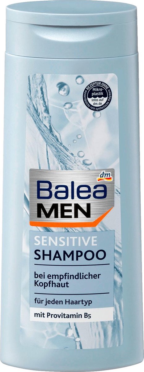 Balea MEN Shampoo gevoelig voor een gevoelige hoofdhuid - met provitamine B5 (300 ml)