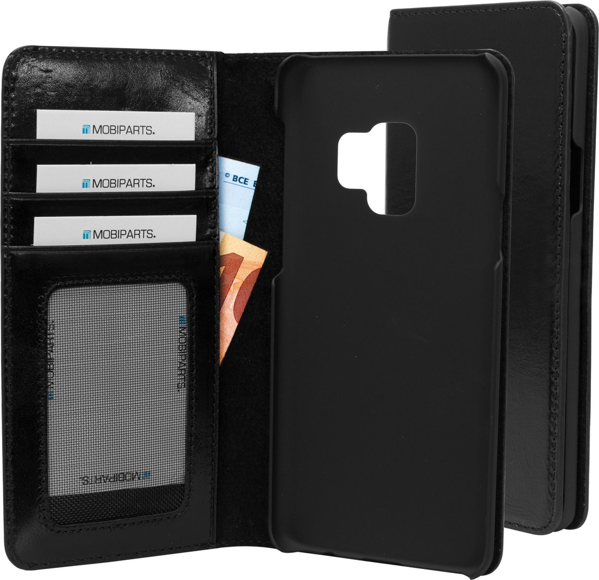 Mobiparts Excellent Wallet Case Samsung Galaxy S9 Jade - Zwart