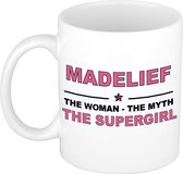 Madelief The woman, The myth the supergirl cadeau koffie mok / thee beker 300 ml