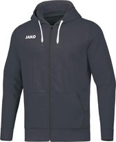 Jako Base Jas Met Capuchon Kind Antraciet  Maat 152