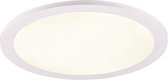 LED Plafondlamp - Plafondverlichting - Trion Tiberon - 16W - Natuurlijk Wit 4000K - Rond - Mat Wit - Kunststof - BES LED