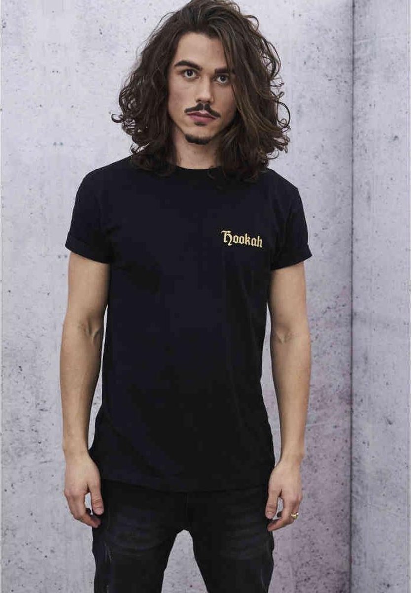 Urban Classics Heren Tshirt -XS- Smoke Hookah Zwart