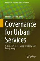 Advances in 21st Century Human Settlements- Governance for Urban Services
