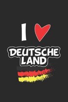 Deutsche Land: Tagebuch, Notizbuch, Notizheft - Geschenk-Idee f�r Fussball & Deutschland Fans - Blanko - A5 - 120 Seiten