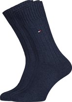 Tommy Hilfiger True America Socks (2-pack) - herensokken katoen - jeans blauw - Maat: 39-42