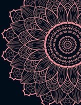 Abstract Mandala Notebook 8.5X11 Lined 120 Pages Journal: Cute Mandala Pattern Notepad