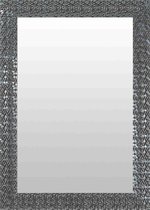 Zilveren Spiegel 52x72 cm – Lisa – Lange Spiegel Zilver – Design Wandspiegel Hal – Spiegel met Zilveren Lijst – Perfecthomeshop