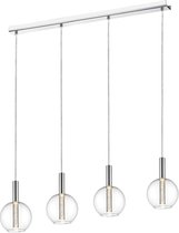 Brilliant hanglamp Elegante LED hanglamp 4-lichts chroom