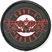 Guns N' Roses Patch Red Circle Logo Zwart