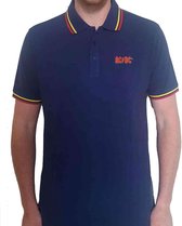 AC/DC Polo shirt -S- Classic Logo Blauw