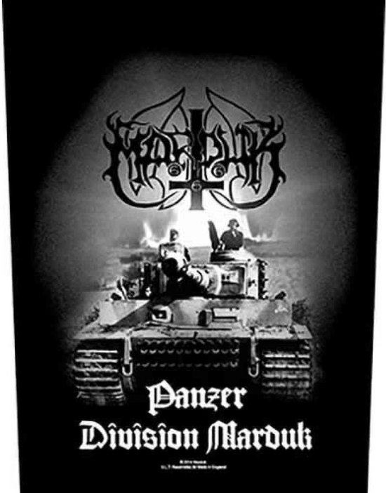 Marduk Grote rugpatch Panzer Division Zwart