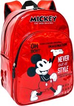 Disney rugzak Mickey Mouse 90 jaar rood