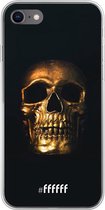6F hoesje - geschikt voor iPhone 8 - Transparant TPU Case - Gold Skull #ffffff