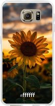 Samsung Galaxy S6 Hoesje Transparant TPU Case - Sunset Sunflower #ffffff