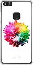 Huawei P10 Lite Hoesje Transparant TPU Case - Rainbow Pompon #ffffff