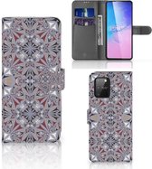 GSM Hoesje Geschikt voor Samsung S10 Lite Flipcover Flower Tiles