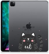 TPU Case iPad Pro 12.9 (2020) | iPad Pro 12.9 (2021) Hoes Cat Good Day met doorzichte zijkanten