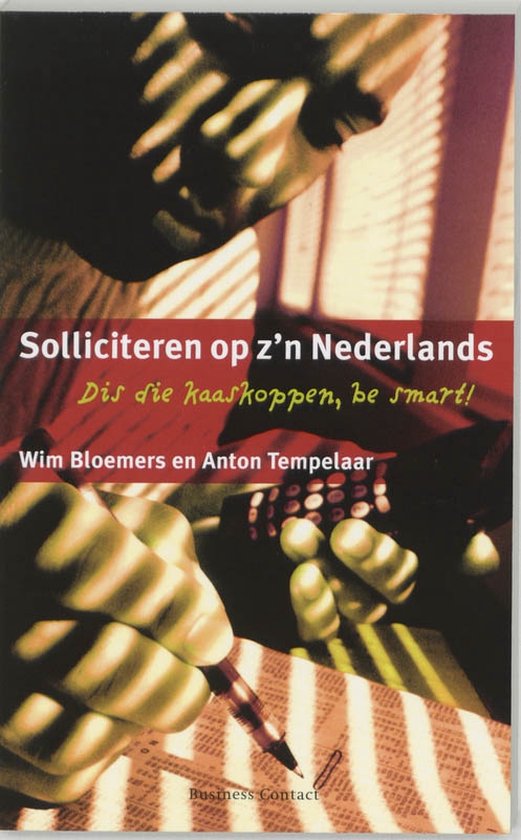 Cover van het boek 'Solliciteren op z'n Nederlands'