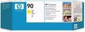 HP 90 - Inktcartridge / Geel + Cleaner