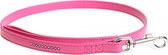 Duvo+ Crystal chic kunstleer leiband Fuchsia 100cm/16mm