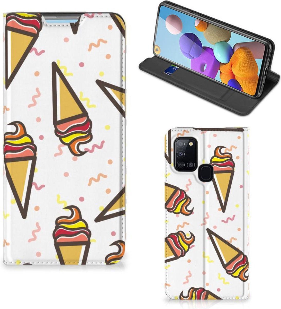 Samsung Galaxy A21s Flip Style Cover Icecream