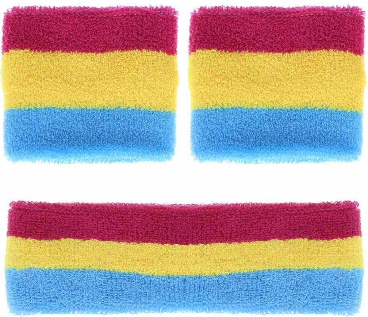 Zac's Alter Ego Zweetband Pansexual Sweatbands & Headband Set Multicolours