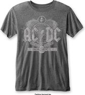AC/DC Heren Tshirt -S- Black Ice Grijs