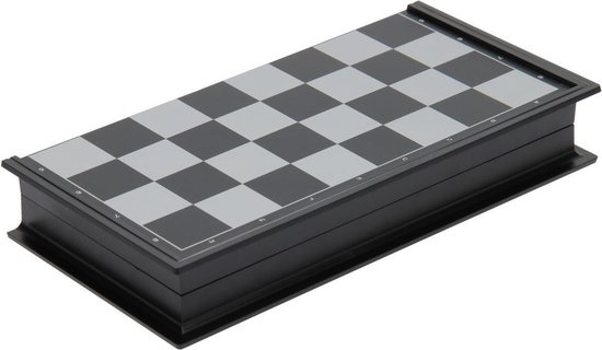 Reis schaak spel, magnetisch, opklapbaar. Afm. 24 x 24 cm - Longfield