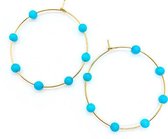 ASYA OORBELLEN - TURQUOISE - N20SS154 - ZATTHU JEWELRY